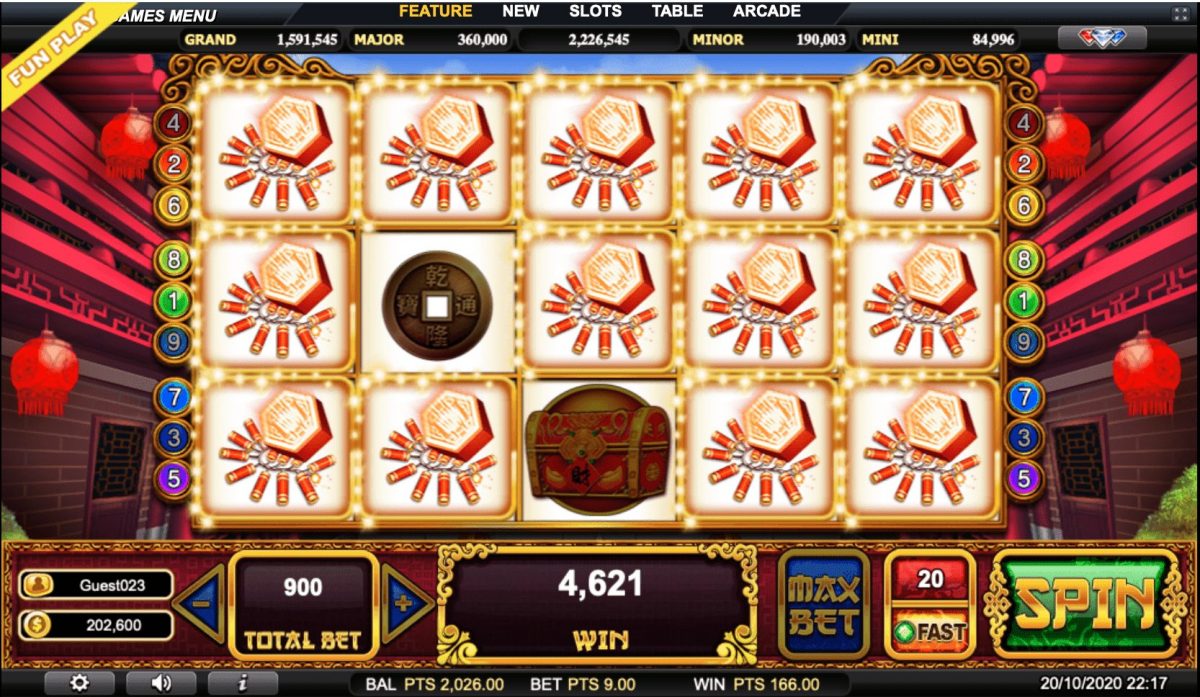 รางวัลใหญ่ในเกม สล็อต God of Wealth