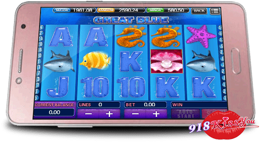 แนะนำสล็อต 918kiss แตกง่ายที่สุด great blue